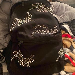 Used pink Victoria secret book bag